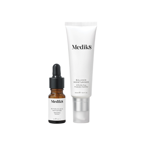 Medik8 Balance Moisturiser with Glycolic Acid Activator 50ml + 10ml