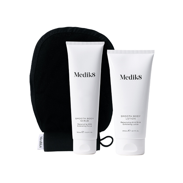 Medik8 Smooth body Exfoliating Kit 150ml + 200ml + Mitt