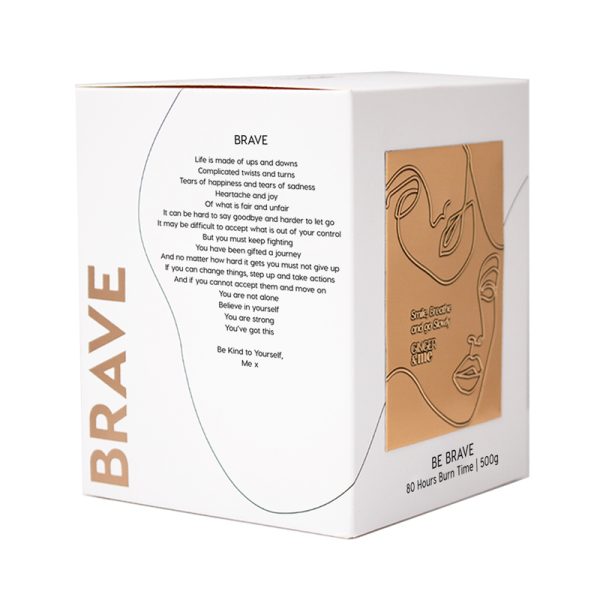 GINGER&ME Mindfulness Candle – BRAVE