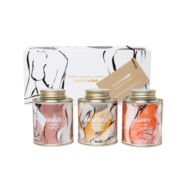 GINGER&ME Mini Bath Salts Trio – Set of 3