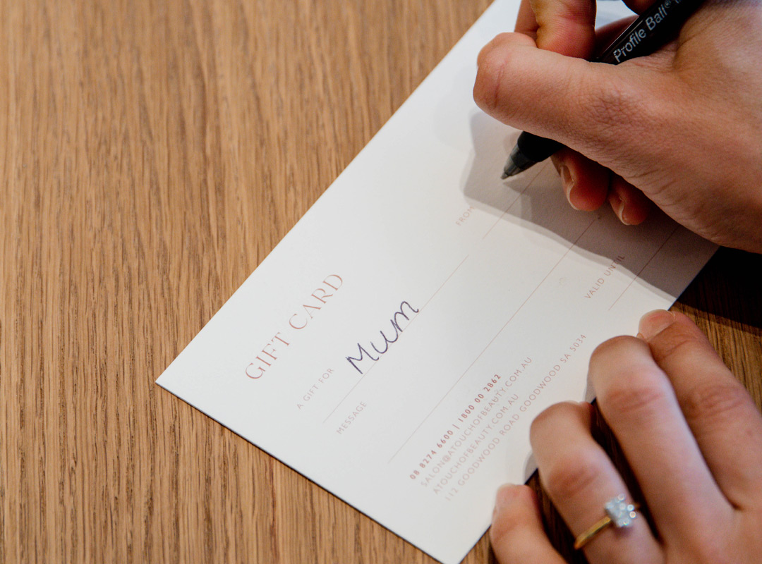 A Touch of Beauty Wrapped Gift Cards